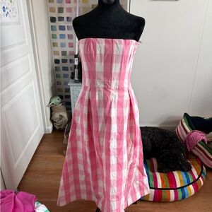 Zara  Barbie  Pink Strapless Dress